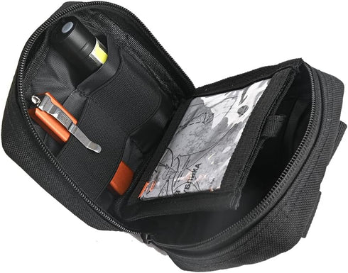 Tactical EDC Pouch Micro Molle Utility Pouch, Mini Knife, Compass, Flashlight Storage Bag for Outdoor