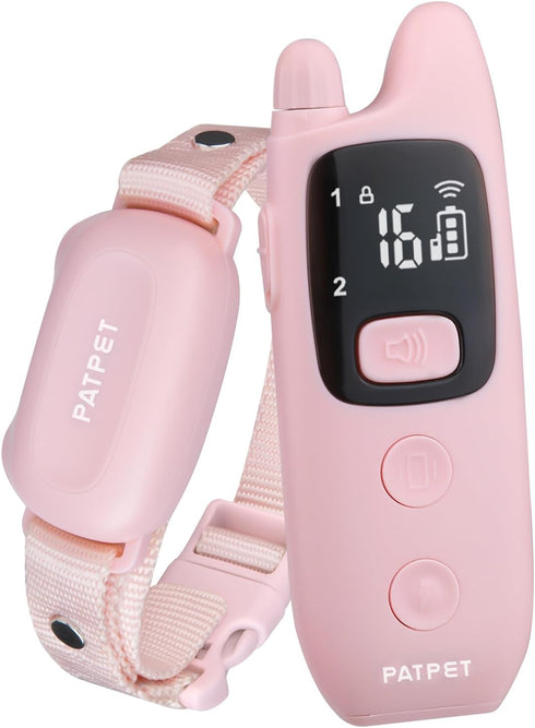 PATPET Dog Shock Collar with Remote - Waterproof Training Collar for Small Medium Large Dogs with Beep, Vibration, 16