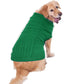 Dog Sweater - Warm Knitted Sweater for Small, Medium, Large Dogs, Cute Classic Coat for Girls and Boys (XXL, Green)