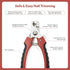 Paw Mountain 2-in-1 PW Pet Grooming Tools for Dogs & Cats- Safe On Skin Easy To Use Dog Grooming Kit with Ergonomic