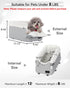 8 Lbs PETSFIT Dog Car Seats for Small Dogs with Safe Protection Hooks, Small Dog Car Seat with Upgraded Safety Tethers