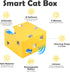 12 Randomly, Migipaws MigiBox Cat Toy with PopSkin, Interactive Kitten Toy for Indoor Cats, Automatic Pop Out Feathers