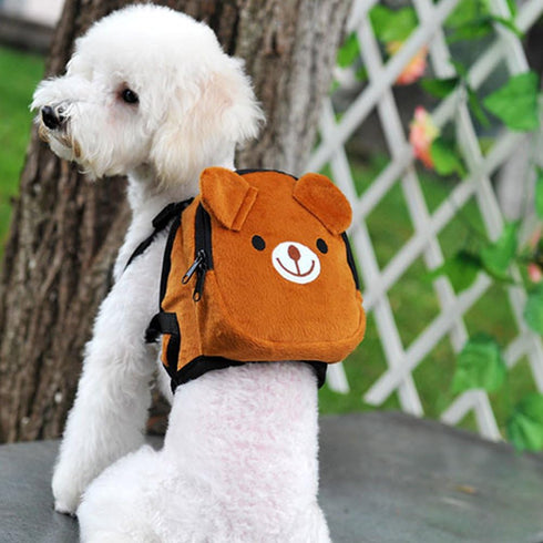 Pet Backpack - Cute Dog Backpack with Adjustable Straps for Small Dogs and Cats, Dog Saddle Bags for Outdoor Travel