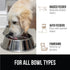 Gorilla Grip 100% Waterproof Raised Edge Silicone Pet Feeding Mat - Dog Cat Food Mats to Contain Spills, 18.5x11.5 Cream