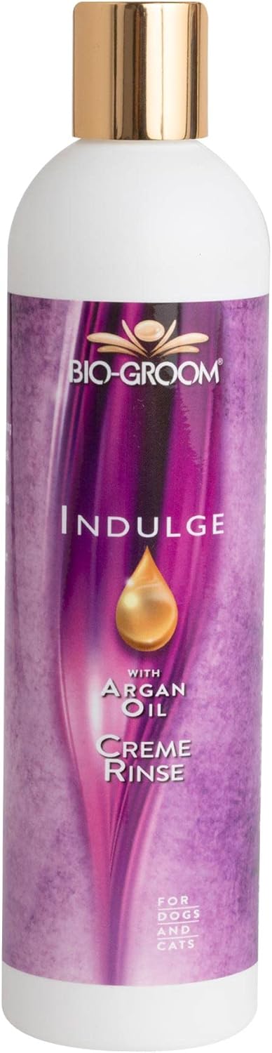 Bio-groom Indulge Argan Oil Dog Conditioner – Deshedding Bathing Supplies for Sensitive Skin, Cruelty-Free, Made in