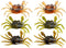 Viodmss 6pcs Cranka Crab Lure Crab Bait 3D Simulated Crab Soft Lure with