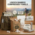 Backpacking 250 Pack LEKOCH Compressed Towel Tablets - Bamboo Portable Camping Paper Tablets, Great for Hiking, Travel