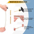 Raiseek .177 Cal & .22 Cal Airgun Cleaning Kit with Cotton Mop, Brass Cleaning Rod, Nylon Brushes in Organizer