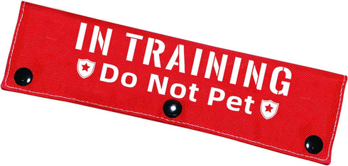 in Training Do Not Pet Funny Red Dog Leash Sleeve - Leash Wrap for Pet Dogs Walking - Gift for Dog Owners