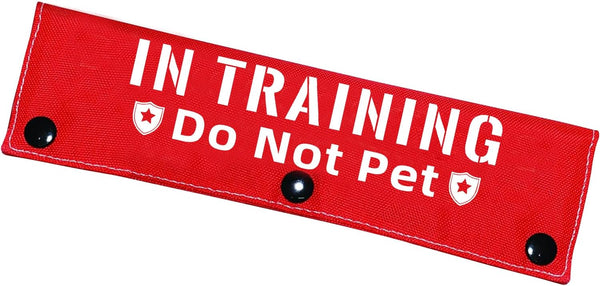 in Training Do Not Pet Funny Red Dog Leash Sleeve - Leash Wrap for Pet Dogs Walking - Gift for Dog Owners