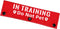 in Training Do Not Pet Funny Red Dog Leash Sleeve - Leash Wrap for Pet Dogs Walking - Gift for Dog Owners