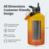 One Gallon Insulated Water Bottle with DIY Stickers, Triple Wall Vacuum Cold for 48 Hrs, 128oz Stainless Steel Jug