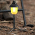 MOPFOL (17cm/6.7in Aluminum Tripod Light Stand Foldable & Adjustable Lantern Pole with Phone Holder for Camping, Hiking