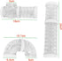 Besimple Hamster Tube Set - 8 Pack Transparent Curved Pipe Pet Cage Tunnel for Mouse, Rat, and Other Small Animals
