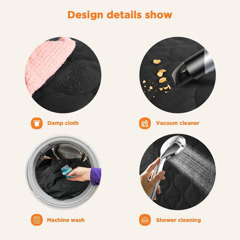 Shodu Waterproof Dog Car Seat Cover for Back Seat,Collapsible Scratchproof Dog Car Seats Covers,Nonslip Dogs Seat Cover