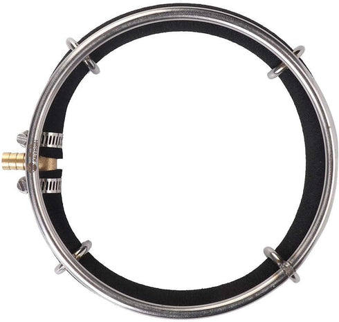TOPINCN Round Air Bubble Diffuser Ring for Aquarium, Fish Pond Oxygenation Bubbler, 25cm Aerator Bubble Stone