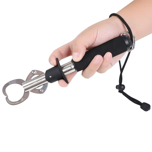 Fish Lip Gripper with Weight Scale and Measuring Tape - Professional Stainless Steel Fish Holder Tool