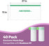 40 Pack Litter Box Liner Bags, Heavy Duty Replacement Waste Bags for Neakasa M1 Self-Cleaning Cat Litter Box
