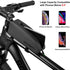 ROCKBROS Waterproof Bike Top Tube Bag, Bicycle Front Frame Pouch Pack for Mountain Road Bike Cycling Accessories