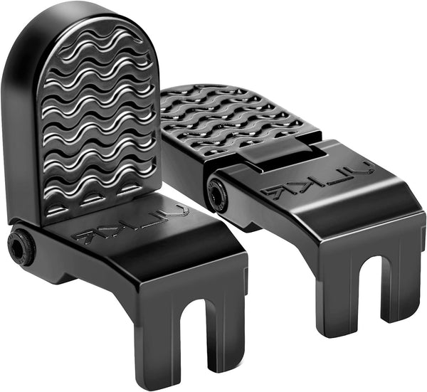 TOBWOLF 2PCS Aluminium Bicycle Foot Pegs, 10MM/14MM Non-Slip E-Bike Rear Pedals for Mountain & Folding Bikes