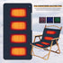 Generic 4 3 Heated Zones Camping Chair Heated Cushion, Portable Thickened Heating Mat, Adjustable Temperature USB