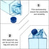 17Oz Clear Milk Bottle, Leakproof Cap Reusable Drink Container for Juice Soda Tea Storage Portable for Outdoor Sports