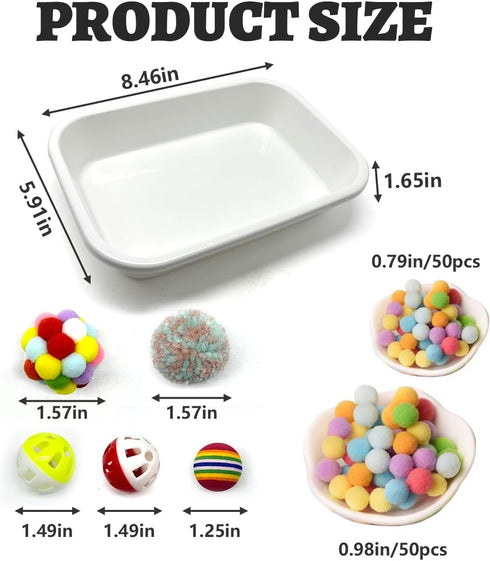 Funny Hedgehog Cage Accessories Enrichment Toys, Cute Sandbox and Ball Toys, Small Animal Accessories for Hedgehog