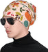 LAIPUTER Thanksgiving Beanie Standard Closed Chemo Hat, Knitted Baggy Slouchy Cap for Adults