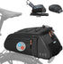 Insulated Rear Bike Rack Bag with Rain Cover, 10L Waterproof Backpack Shoulder
