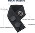 RFAdapter 2" inch Belt Keepers for Duty Belt, Nylon Keepers with Double Snaps for Wide Police Security Web Belt