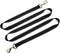 6Foot Tie Out Nylon Dog Leash, Heavy Duty 1" Wide Reflective Lead for Medium Large Dogs, Indoor Outdoor Camping (Black)