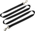 6Foot Tie Out Nylon Dog Leash, Heavy Duty 1" Wide Reflective Lead for Medium Large Dogs, Indoor Outdoor Camping (Black)