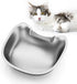 Stainless Steel Cat Bowls for Automatic Pet Feeder, Whisker Fatigue Relief, Easy to Clean Friendly Shape
