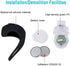 Set of 6 Bike Lights, Front and Back LED Clip-On Silicon Bicycle Lights with Waterproof Housing