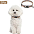 Qilmy 2-Pack Books Shelf Adjustable Pet Collar with Bell, Soft Dog Collar with Quick Release Buckle for Cats Small