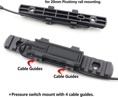 LThyzszb ST07 M300 M600 Remote Pressure Switch Mount Plate Aluminum for Scout Tape Switch Mounting
