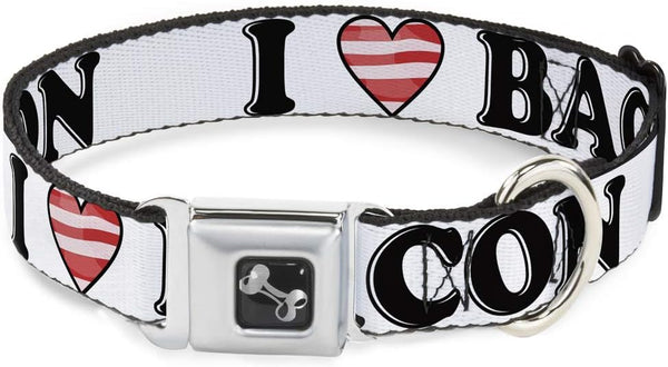 Buckle-Down Dog Collar - Bacon Bone Design