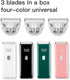 3 PCS Standard Size Replaceable Ceramic Blades Set Pet Hair Clipper,Cat Dog Common Use Clipper Blade(#AP005)