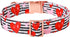Lionet Paws Valentine Day Dog Collar, Heavy-Duty Cute Red Heart Fabric Collar with Metal Buckle for Small Dogs.