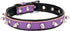 Spiked Studded Padded Leather Pet Collars for Cats and Dogs, Adjustable for Small Medium Large Dogs, 14.5"-18.5" Neck,