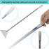 Aquarium Aquascape Tools Kit, 15 Inch Stainless Steel Aquatic Plants Tools for Fish Tank Cleaning