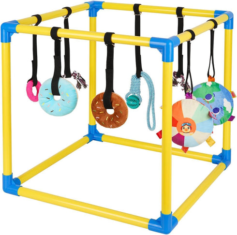 Liitrton Puppy Play Gym - Small Dogs Play Gym with 8 Hanging