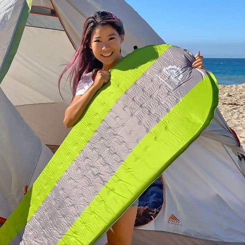 Gear Doctors Self Inflating Camping Sleeping Pad - 4.3 R Insulated Air Mattress for Camping Cot Tent