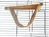 emours Double Bunkbed Hammock Sleep Bed Cage, Play Platform with Warm Fleece for Hamster Mice