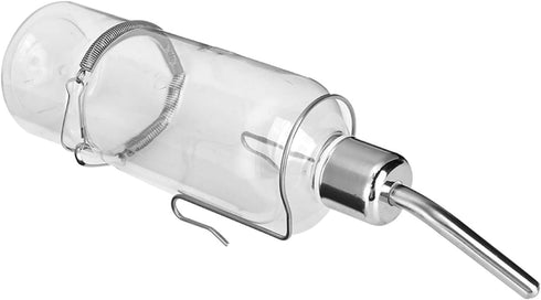 Pet Feeder Automatic Pet Water Dispenser, Practical Parrot Water Drinking Feeding Bottle with Stainless Steel Ball