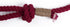 Red Ombre Pink Handmade Rope Leashes for Dogs, Cute Braided Cotton Rope Leash for Small Dogs, 5FT