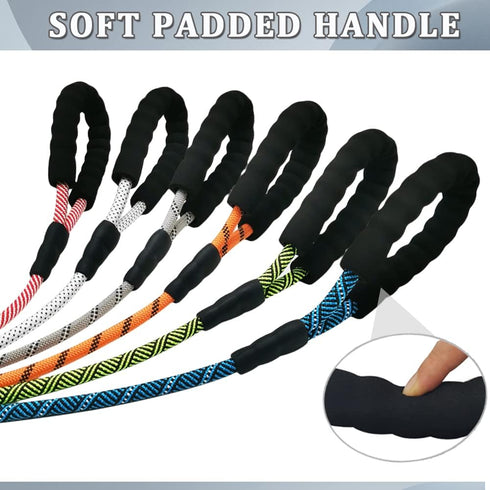 MayPaw Heavy Duty Rope Dog Leash, Thick Nylon Pet Training Leash, Soft Padded Handle for Large Medium Dogs