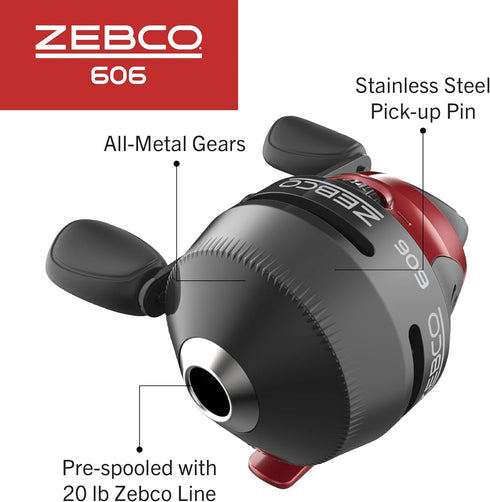 Zebco 606 Fishing Rod and Spincast Reel Combo