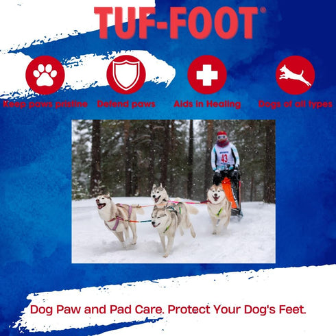7oz Recommended TUF-FOOT Dog Paw & Skin Protection Liquid | Veterinarian | Heals & Protects Paws, Hooves & Skin |