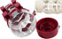 NACOCO Pet Drinking Fountains Dog Water Dispenser with Automatically Feeding Water (Red).